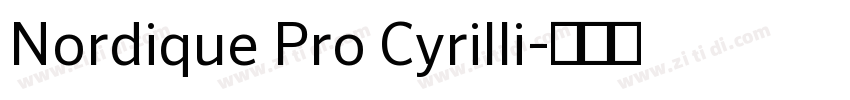 Nordique Pro Cyrilli字体转换